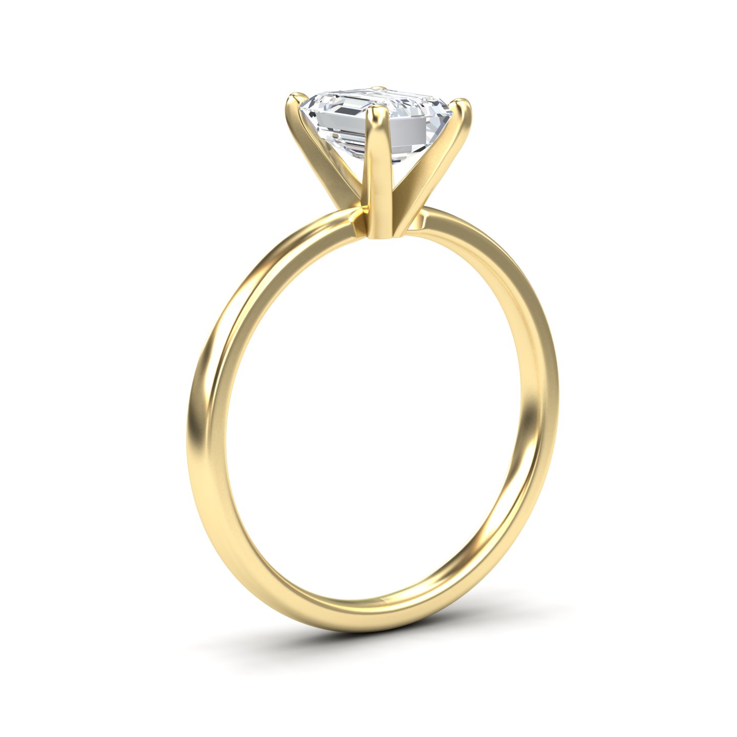 White Diamond Classic Solitaire Engagement Ring - Vaanya