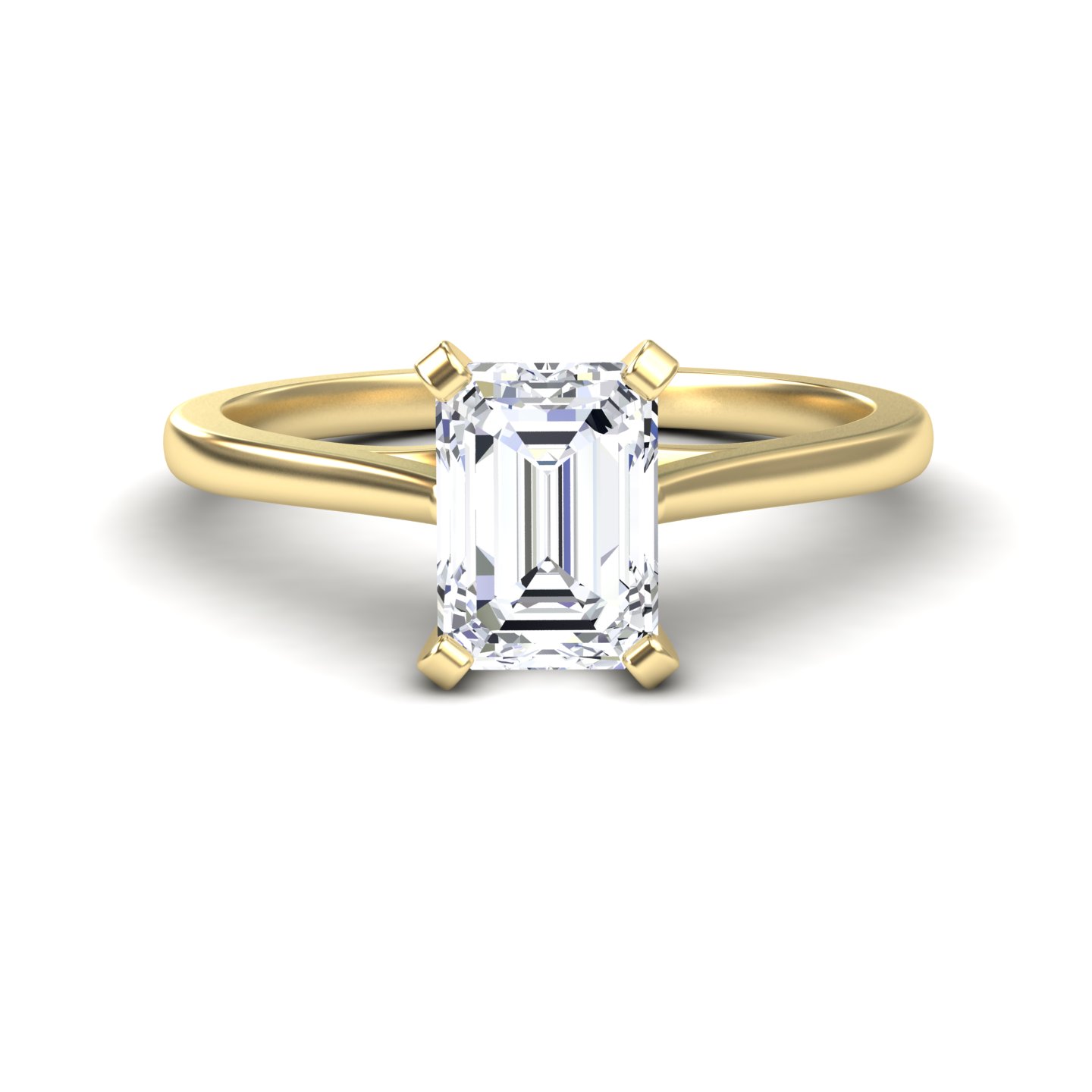 White Diamond Classic Solitaire Engagement Ring - Jinhai